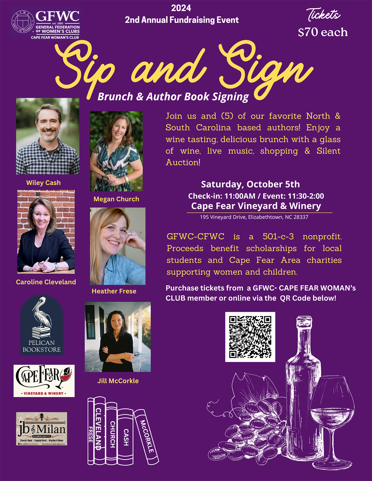 Sip and Sign Event